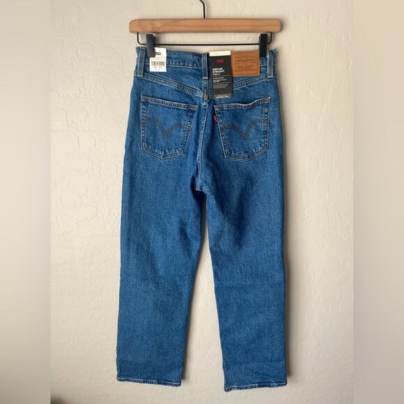 Levi’s premium Ribcage straight ankle jeans NWT 25 - Picture 4 of 13